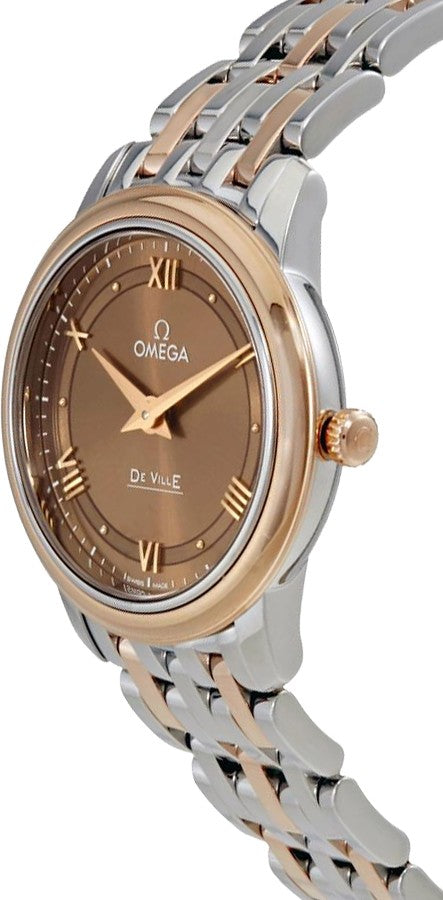 Omega De Ville Prestige Rose Gold & Steel Women's Watch 424.20.27.60.13.001