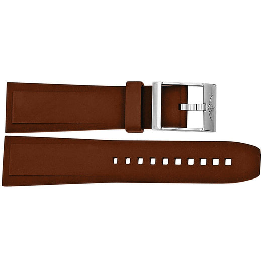 Breitling 20mm Brown Rubber Strap BRNDPT