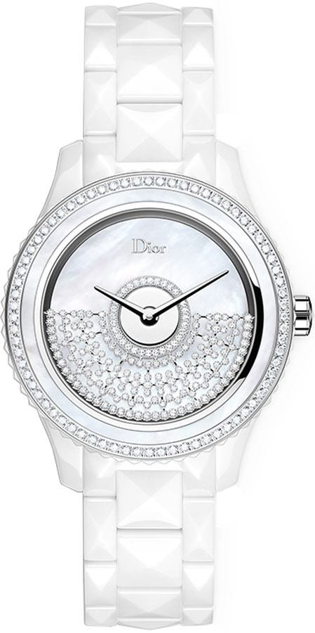 Christian Dior VIII Grand Bal White Pearl & Diamond Women's Luxury Watch CD124BE4C001