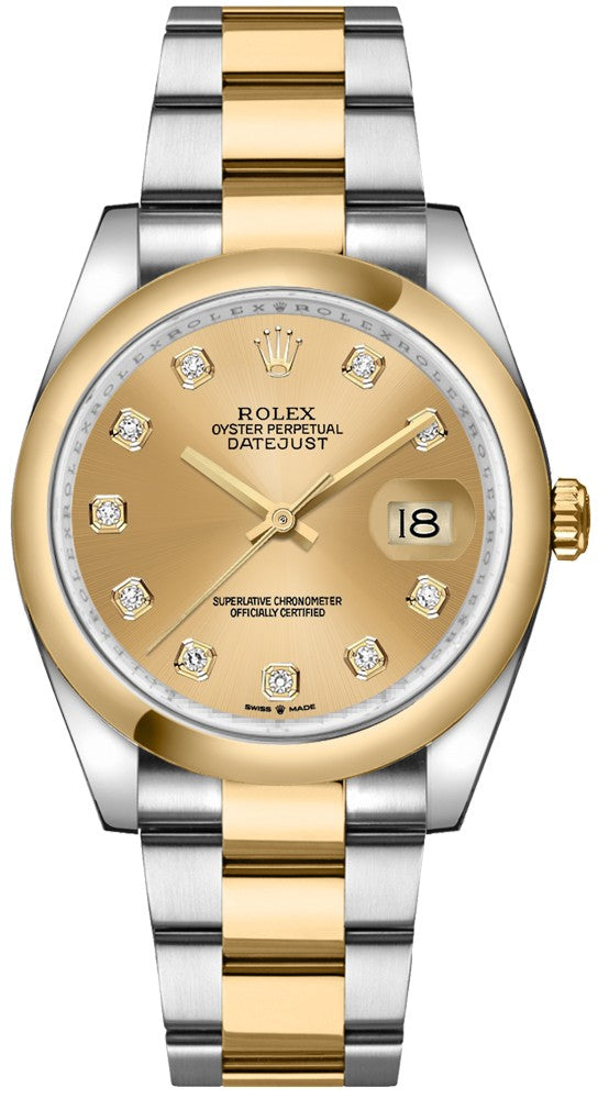 Rolex Datejust 36 Champagne Dial Two Tone Watch 126203-0018