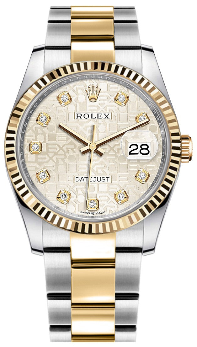 Rolex Datejust 36 Silver Jubilee Women's Watch 126233-0028