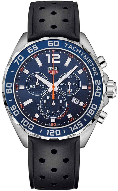 Tag Heuer Formula 1 Chronograph Blue 43mm Men's Watch CAZ1014.FT8024