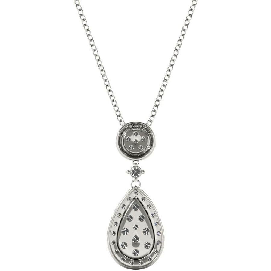 Diamond Pear Pendant, .65 Carat on Solid 18k White Gold P21959W