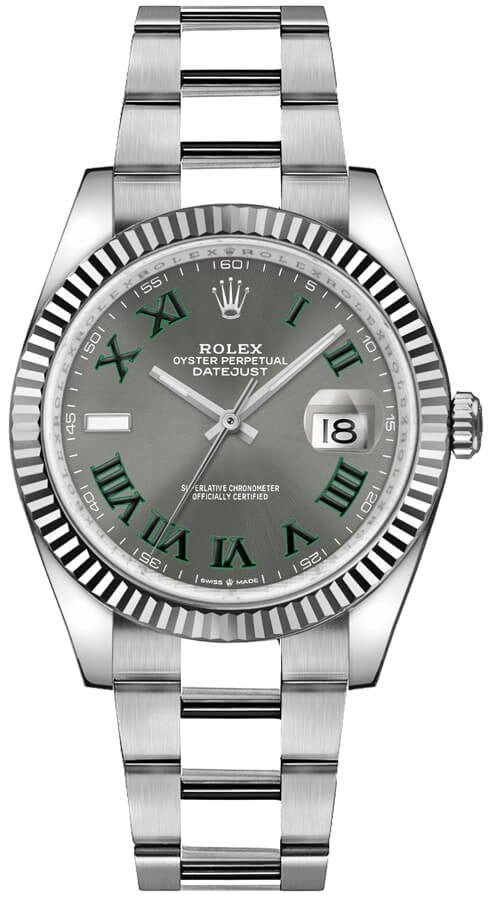 Rolex Datejust 36 Wimbledon Dial Midsize Luxury Watch 126234-0046