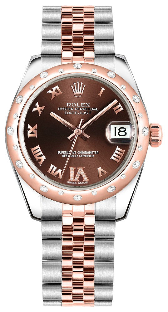 Rolex Datejust 31 Automatic Solid Rose Gold & Steel Watch 178341