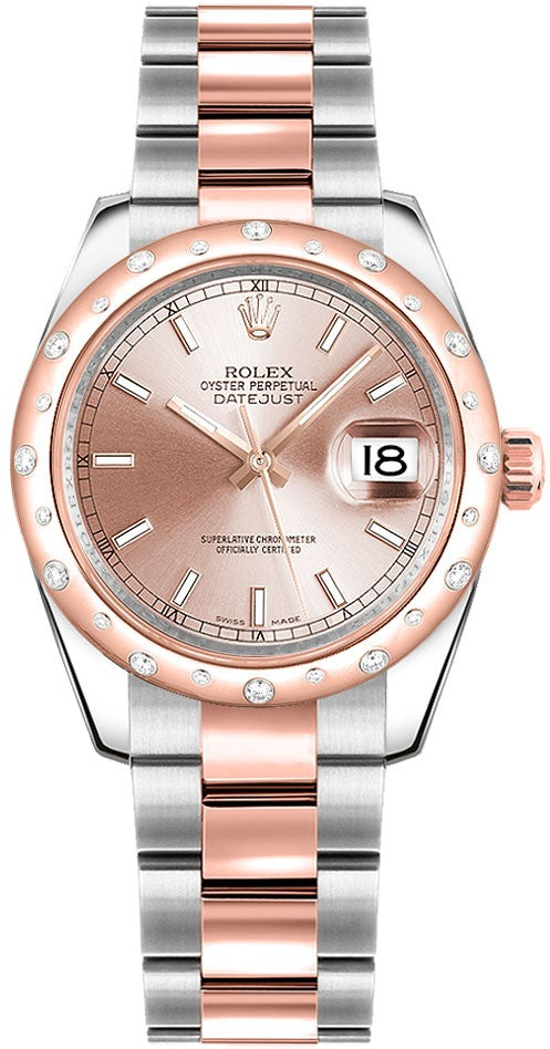 Rolex Datejust 31 Pink Dial Oyster Bracelet Watch 178341