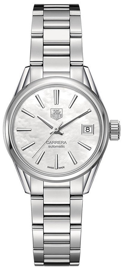 Tag Heuer Carrera White Pearl Dial Automatic Women's Watch WAR2411.BA0770