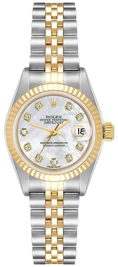 Rolex Lady-Datejust 26 Mother of Pearl Dial Two-tone Women's Watch 79173