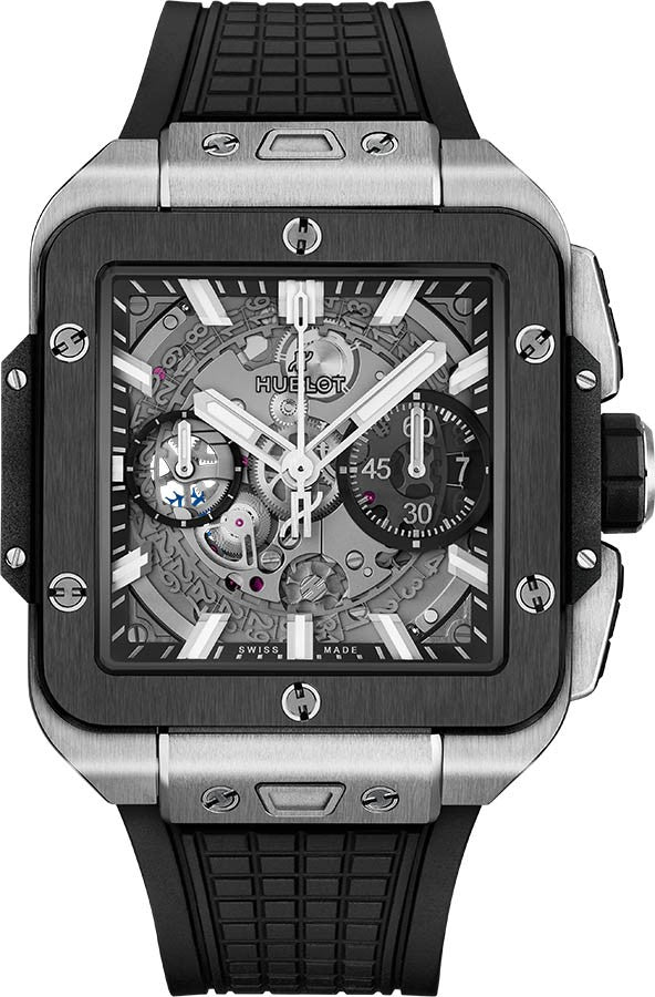 Hublot Square Bang Unico Titanium Ceramic Men's Watch 821.NM.0170.RX