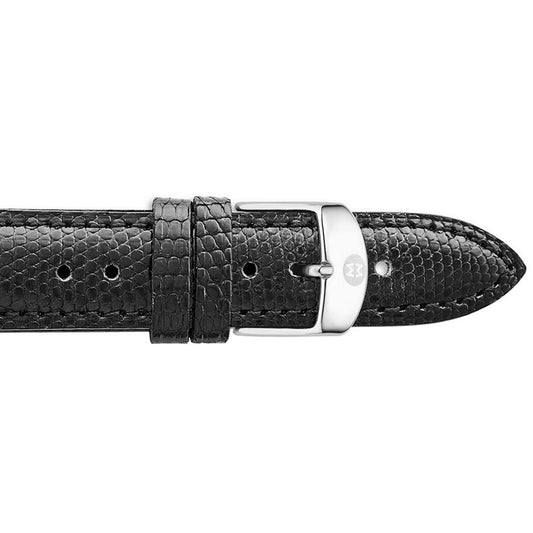 Michele 18mm Black Lizard Strap MS18AA610001