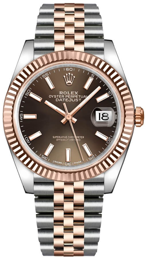 Rolex Datejust 41 Automatic Rose Gold & Steel Watch 126331