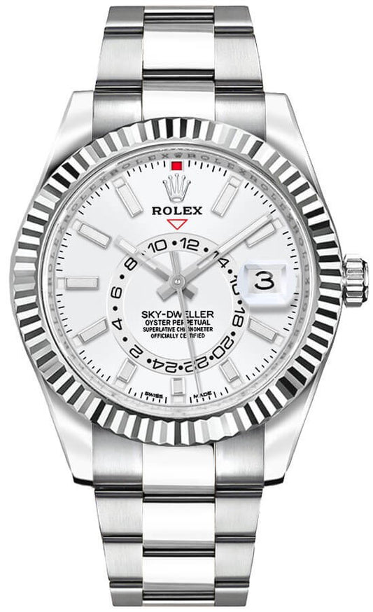 Rolex Sky-Dweller White Dial Luxury Watch 326934-0001