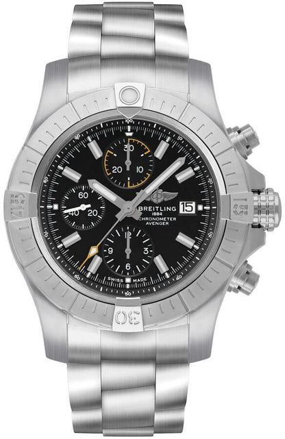 Breitling Avenger Chronograph 45 Black Dial Men's Watch A13317101B1A1