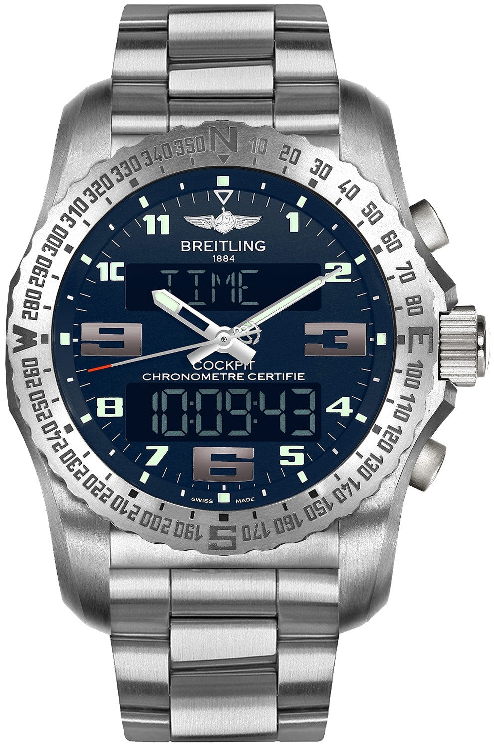 Breitling Cockpit B50 Titanium Men's Watch EB501019/C904-176E