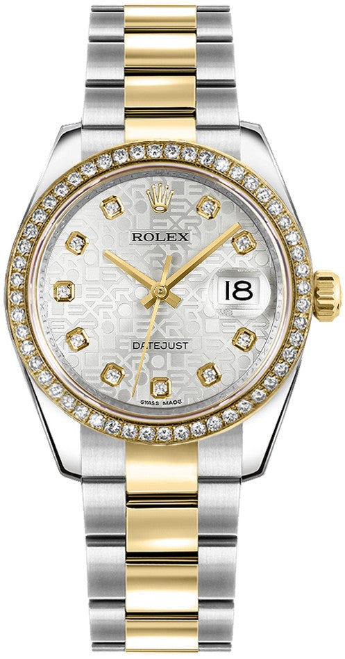 Rolex Datejust 31 Diamond Bezel Ladies Watch 178383-0022