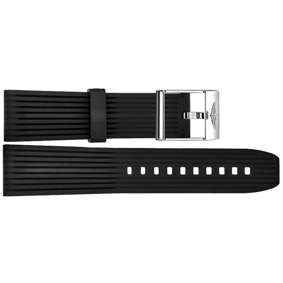 Breitling 22mm Black Rubber Strap 274S