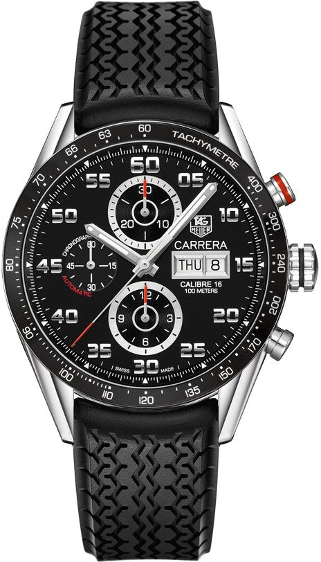 Tag Heuer Carrera Black Dial Chronograph Men's Watch CV2A1R.FT6033