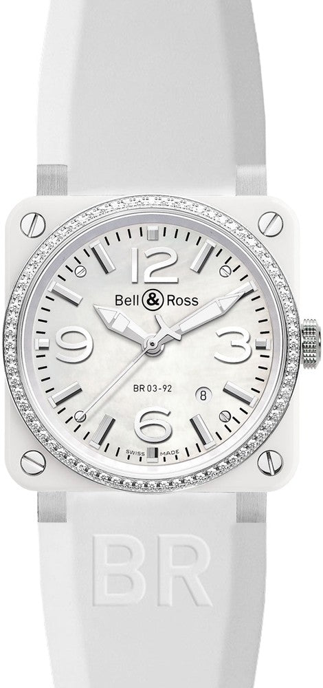 Bell & Ross Aviation Instruments BR0392-WH-C-D/SRB