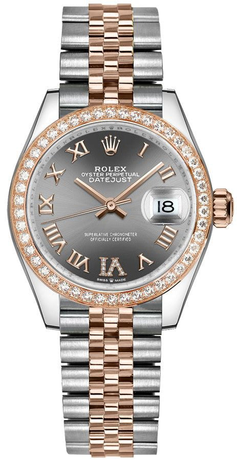 Rolex Datejust 31 18k Everose Gold & Steel Women's Watch 278381RBR-0030