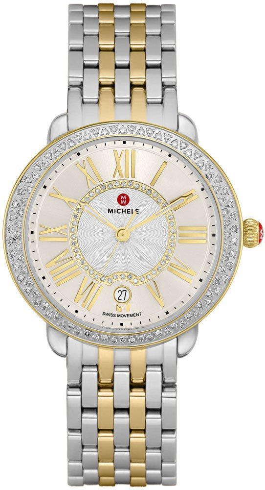 Michele Serein Mid Two-Tone Diamond Women's Watch MWW21B000138