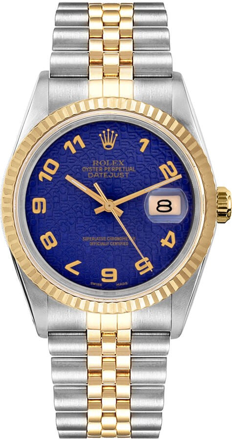 Rolex Datejust 36 Steel & 18k Yellow Gold Unisex Watch 16233