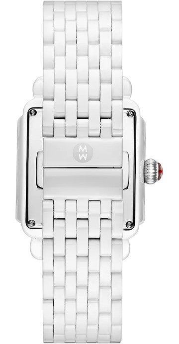 Michele Deco Madison White Ceramic Women's Watch MWW06T000250