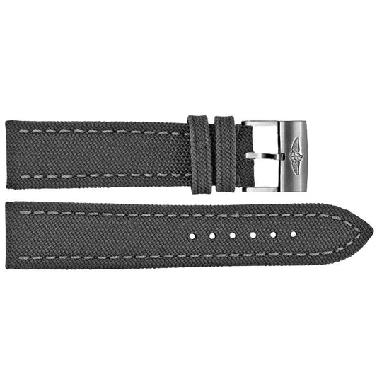 Breitling 24mm Anthracite Canvas Strap 100W