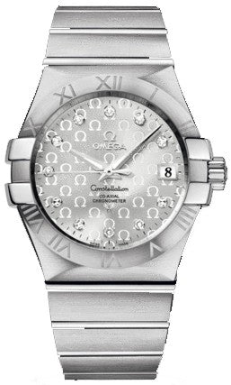 Omega Constellation Silver Diamond Men's Watch 123.10.35.20.52.002