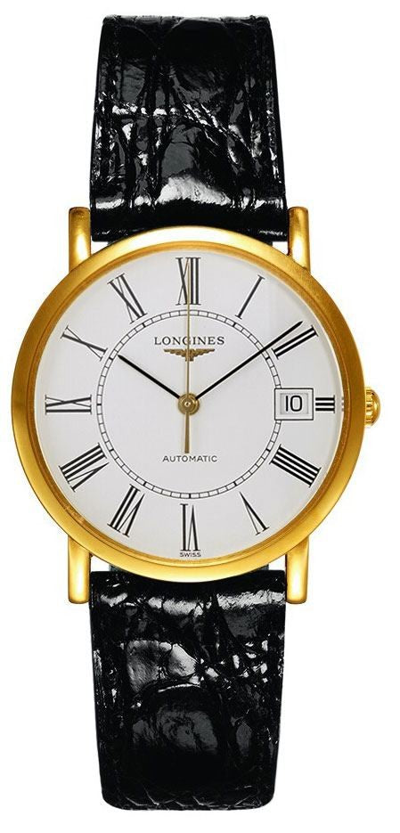 Longines Presence White Dial Yellow Gold Women's Watch L4.778.6.11.0