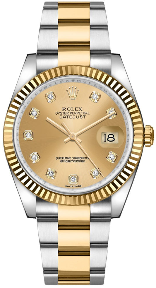 Rolex Datejust 36 18K Yellow Gold & Steel Watch 116233-0191