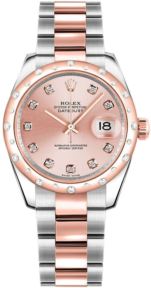 Rolex Datejust 31 Pink Diamond Dial Watch 178341-0017