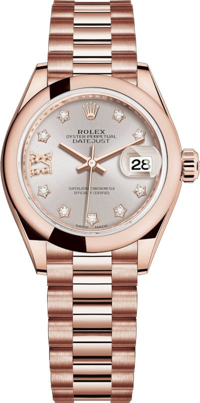 Rolex Lady-Datejust 28 Rose Gold Watch 279165-0005