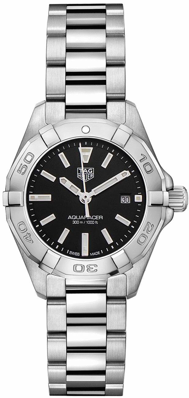 Tag Heuer Aquaracer 27mm Black Dial Steel Women's Watch WBD1410.BA0741