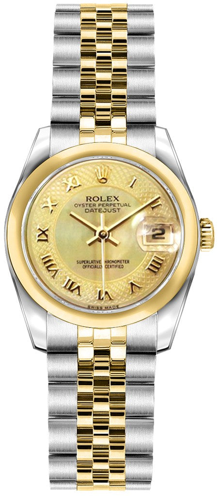 Rolex Lady-Datejust 26 Roman Numeral Women's Watch 179163