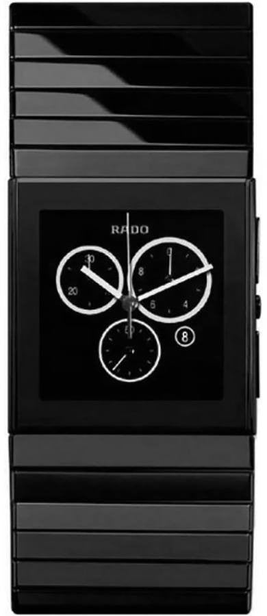 Rado Ceramica Black Ceramic Chronograph Men's Watch R21714152