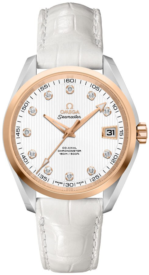 Omega Seamaster Aqua Terra Diamond Rose Gold & Steel Watch 231.23.39.21.52.001