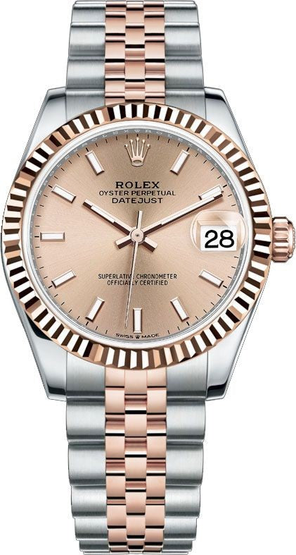 Rolex Datejust 31 Fluted Bezel Jubilee Bracelet Women's Watch 278271-0010