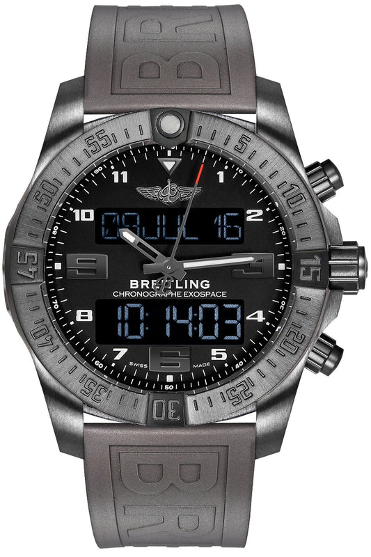 Breitling Exospace B55 Digital 46mm Black Titanium Men's Watch VB5510H1/BE45-245S