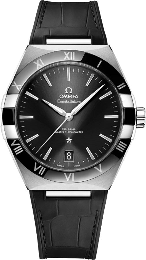 Omega Constellation Black Ceramic Bezel Men's Watch 131.33.41.21.01.001