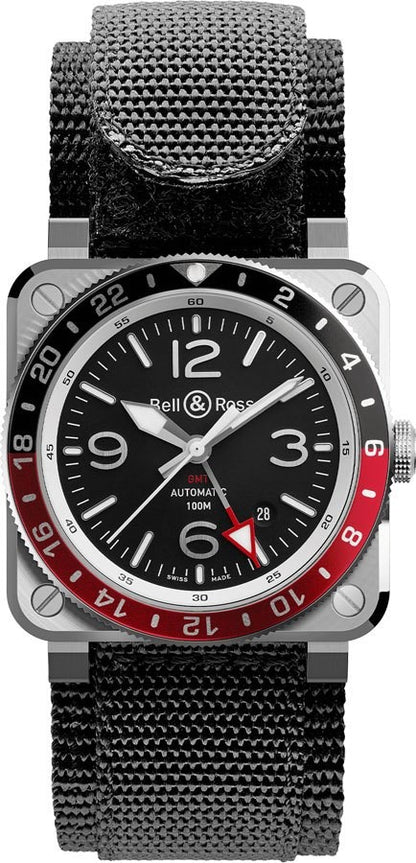 Bell & Ross Instruments GMT Coke Men's Watch BR0393-BL-ST/SCA