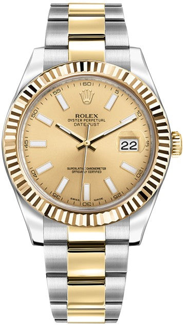 Rolex Datejust II 41 Stainless Steel & Yellow Gold Watch 116333-0006