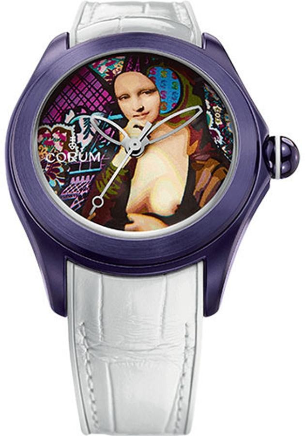 Corum Bubble 42 Elisabetta Fantone Purple Men's Watch L082/03201