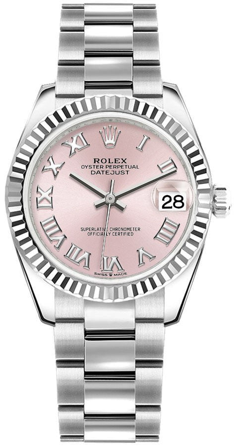 Rolex Datejust 31 Fluted Bezel Oyster Bracelet Women's Watch 278274-0019