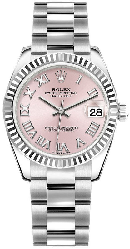 Rolex Datejust 31 Fluted Bezel Oyster Bracelet Women's Watch 278274-0019