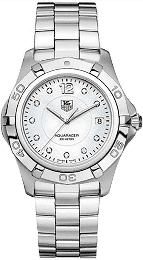 Tag Heuer Aquaracer Mother of Pearl Diamond Watch WAF1115.BA0810