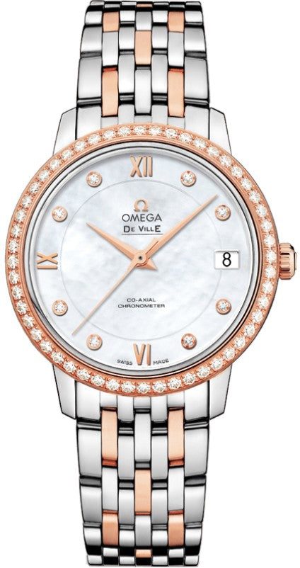 Omega De Ville Prestige Diamond Bezel Women's Watch 424.25.33.20.55.002