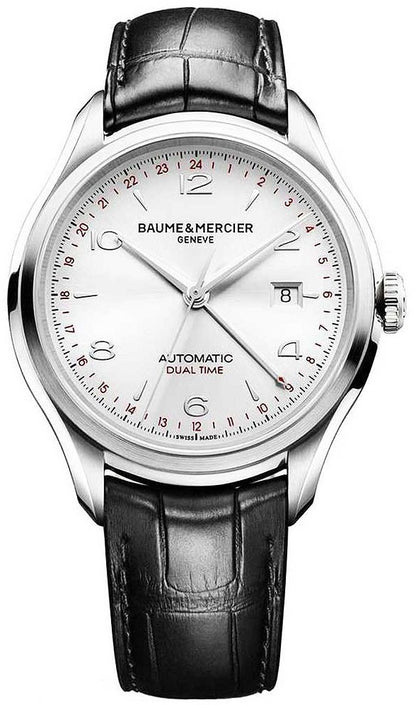 Baume & Mercier Clifton GMT Silver Dial Men's Watch 10112