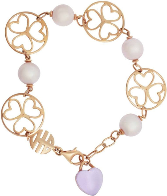 Mimi Milano Amethyst & Pearl Bracelet on 18k Rose Gold B286R3A