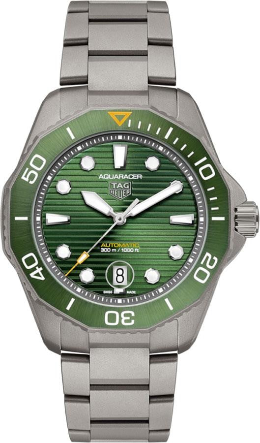 Tag Heuer Aquaracer Green Dial Titanium Men's Watch WBP208B.BF0631