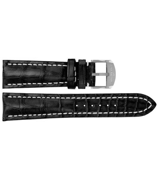 Breitling 20mm Black OEM Leather Watch Strap 1020P